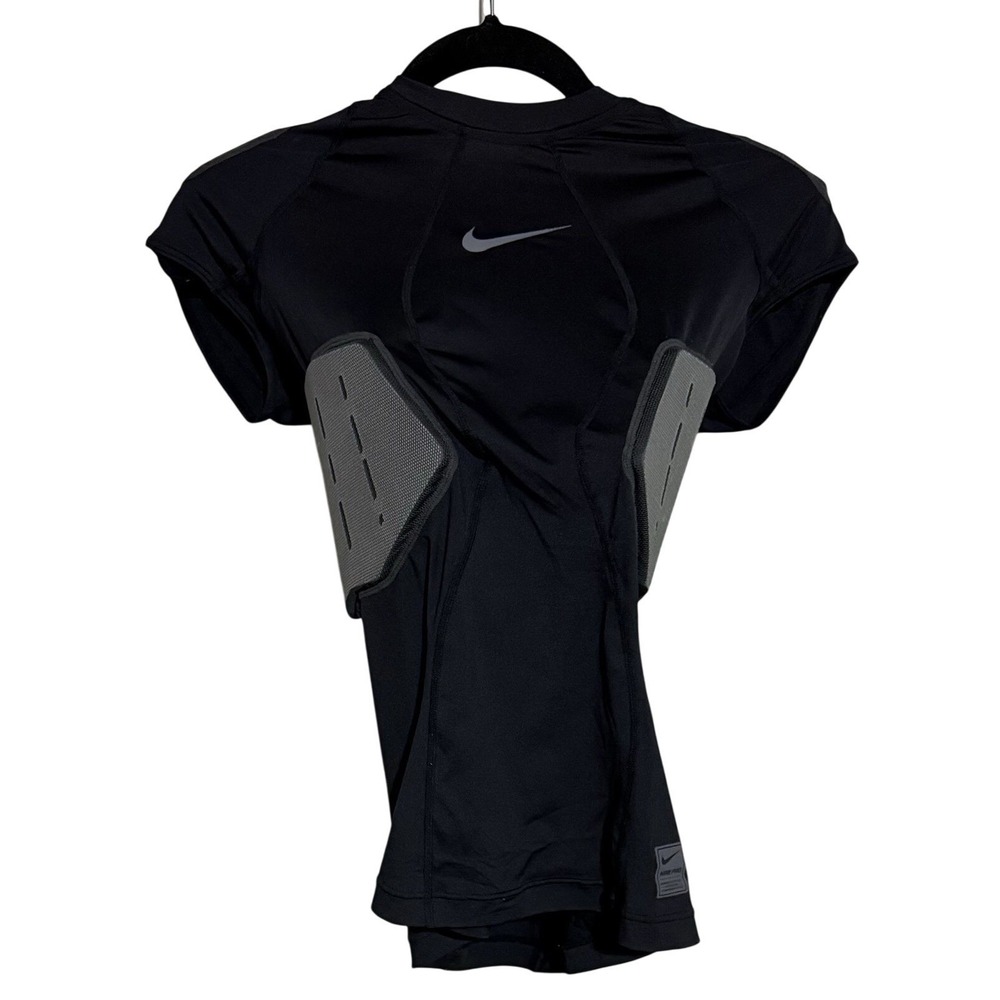Nike Pro Combat Hyperstrong Football Underlayer 4 Padded Shirt Mens Small Black - Picture 2 of 6